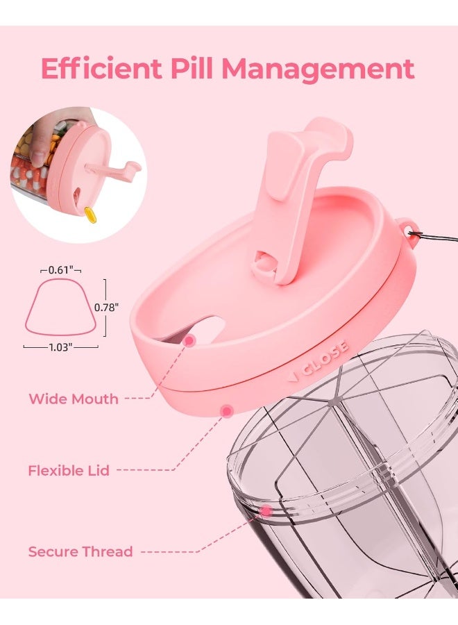 AMOOS Cute Pill Dispenser With 7 Large Compartments - Image 4